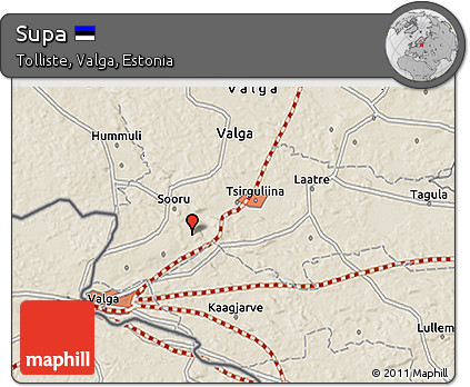 Shaded Relief 3D Map of Supa