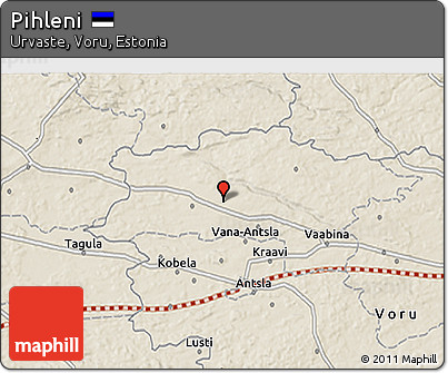 Shaded Relief 3D Map of Pihleni