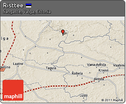 Shaded Relief 3D Map of Risttee