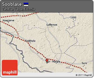 Shaded Relief 3D Map of Sooblase
