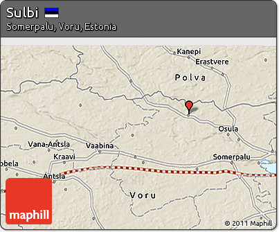 Shaded Relief 3D Map of Sulbi