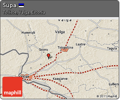 Shaded Relief 3D Map of Supa