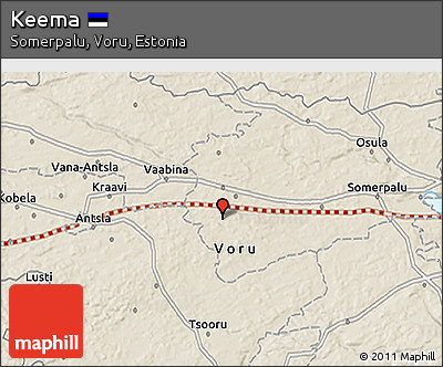 Shaded Relief 3D Map of Keema