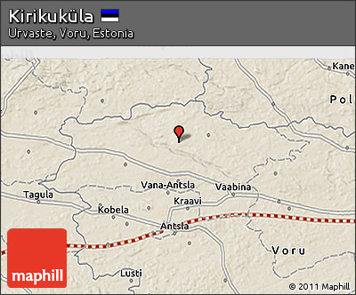 Shaded Relief 3D Map of Kirikuküla