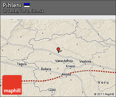 Shaded Relief 3D Map of Pihleni