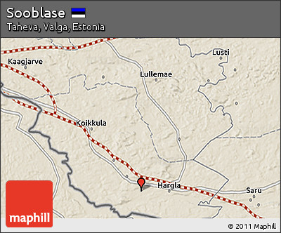 Shaded Relief 3D Map of Sooblase