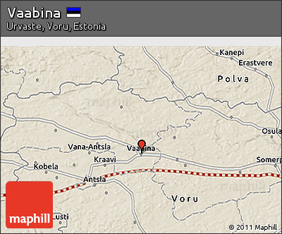 Shaded Relief 3D Map of Vaabina