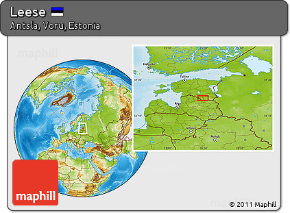 Physical Location Map of Leese