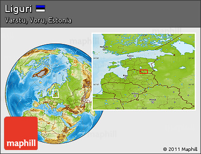 Physical Location Map of Liguri
