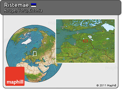 Satellite Location Map of Ristemäe