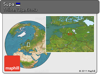 Satellite Location Map of Supa