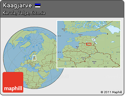 Savanna Style Location Map of Kaagjärve