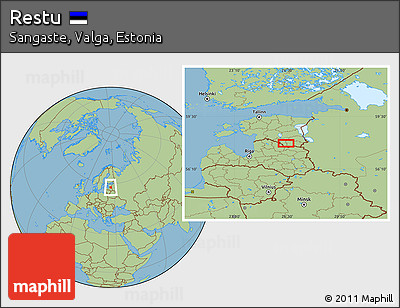 Savanna Style Location Map of Restu