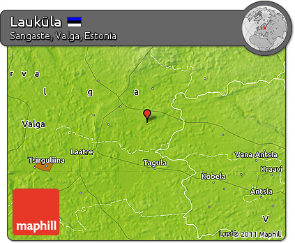 Physical Map of Lauküla