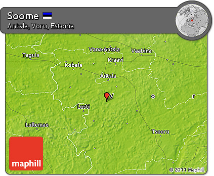 Physical Map of Soome