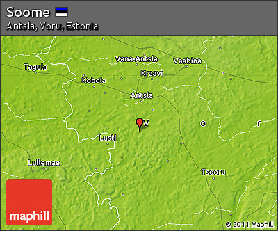 Physical Map of Soome