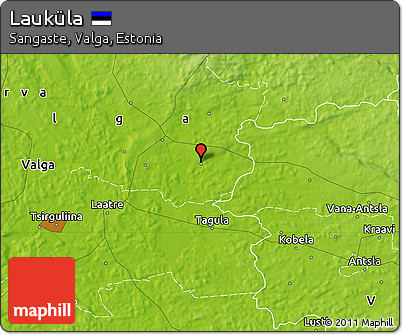 Physical Map of Lauküla