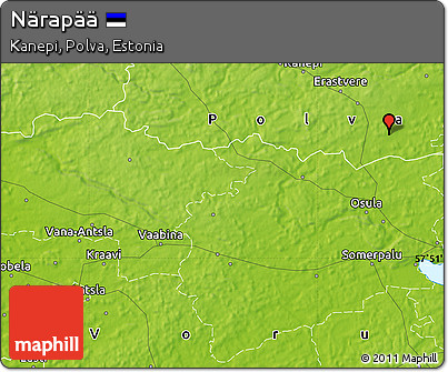 Physical Map of Närapää