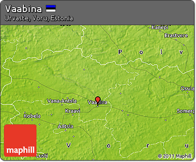 Physical Map of Vaabina