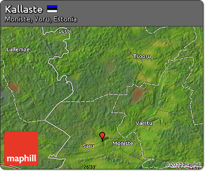 Satellite Map of Kallaste