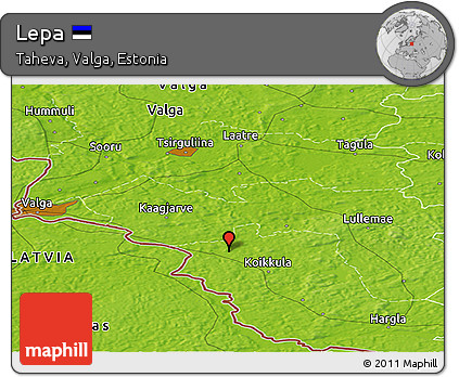 Physical Panoramic Map of Lepa