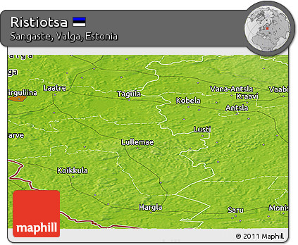 Physical Panoramic Map of Ristiotsa