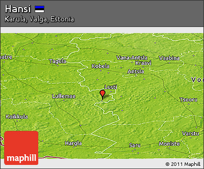 Physical Panoramic Map of Hansi