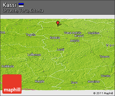 Physical Panoramic Map of Kassi