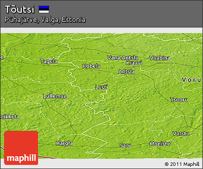 Physical Panoramic Map of Tõutsi