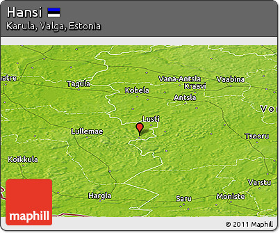 Physical Panoramic Map of Hansi