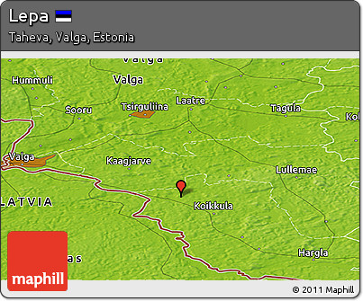 Physical Panoramic Map of Lepa