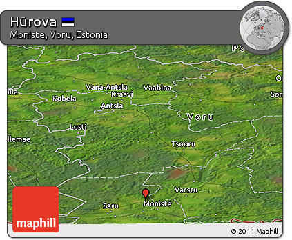 Satellite Panoramic Map of Hürova