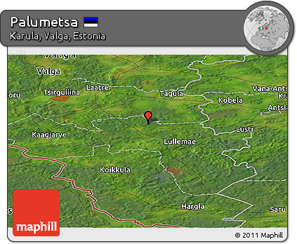 Satellite Panoramic Map of Palumetsa