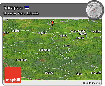 Satellite Panoramic Map of Sarapuu