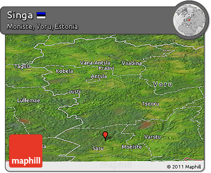 Satellite Panoramic Map of Singa
