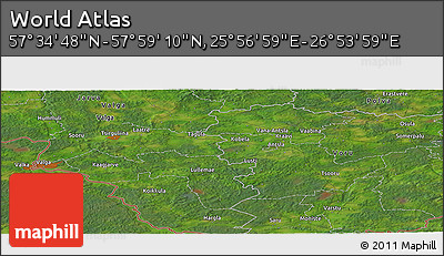 Satellite Panoramic Map of the Area around 57° 46' 59" N, 26° 25' 29" E