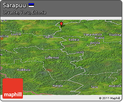 Satellite Panoramic Map of Sarapuu