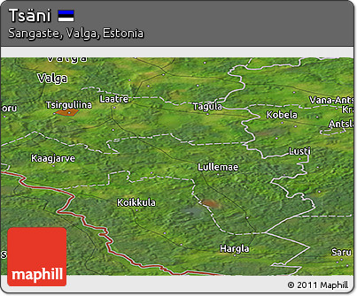 Satellite Panoramic Map of Tsäni
