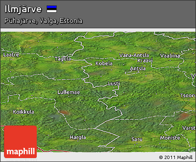 Satellite Panoramic Map of Ilmjärve