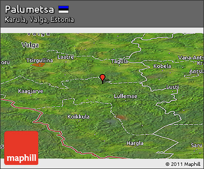 Satellite Panoramic Map of Palumetsa