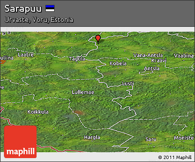 Satellite Panoramic Map of Sarapuu
