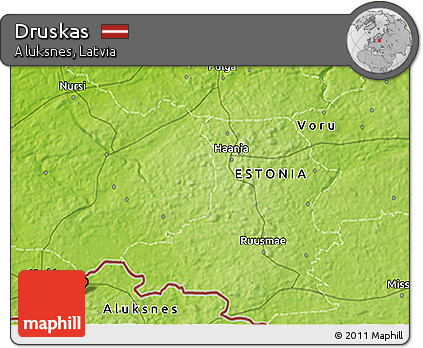 Physical 3D Map of Druskas