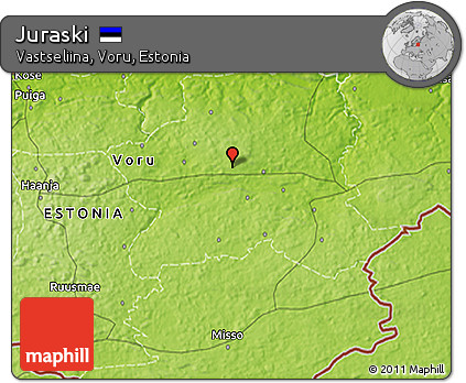Physical 3D Map of Juraski