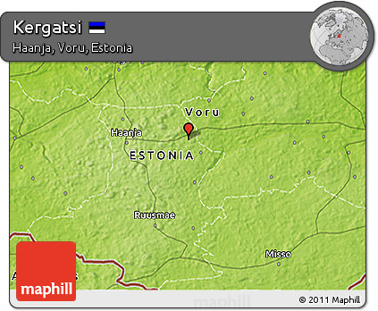 Physical 3D Map of Kergatsi