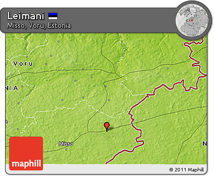 Physical 3D Map of Leimani