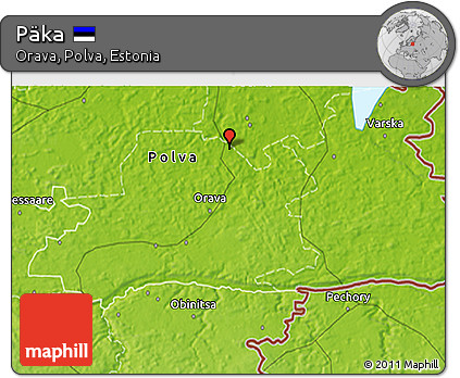 Physical 3D Map of Päka