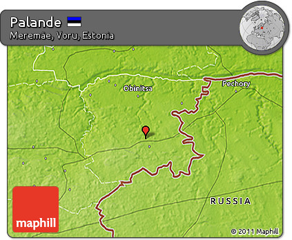 Physical 3D Map of Palande