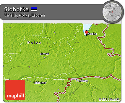 Physical 3D Map of Slobotka