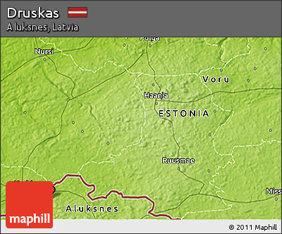 Physical 3D Map of Druskas