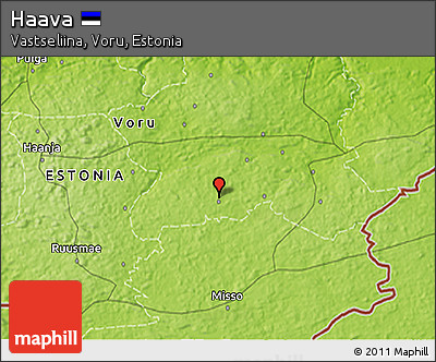 Physical 3D Map of Haava